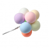 Dekoracja topper na tort baloniki urodziny kule kulki pastel kolor mix